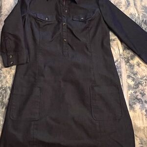 Isaac Mizrahi Tailored Denim Shirt Dress